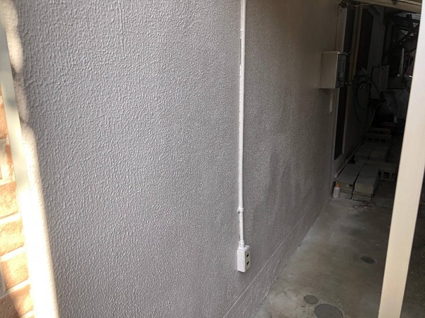 大阪府大阪市　外壁塗装　モルタル外壁の膨れ　エスケー化研　水性ソフトサーフSG (2)