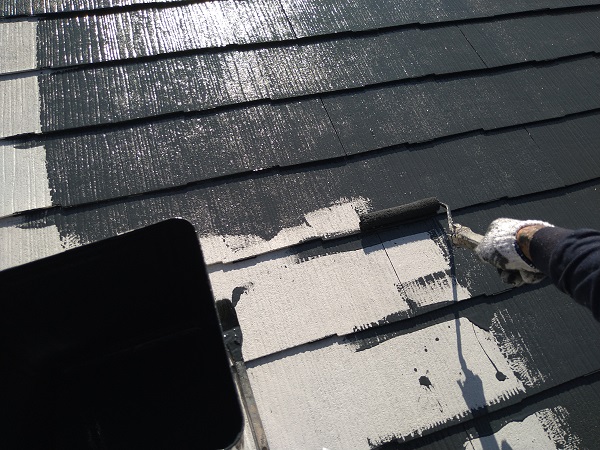 大阪府摂津市　T様邸　屋根塗装・外壁塗装・付帯部塗装　棟板金、ケラバ、屋根塗装 (6)