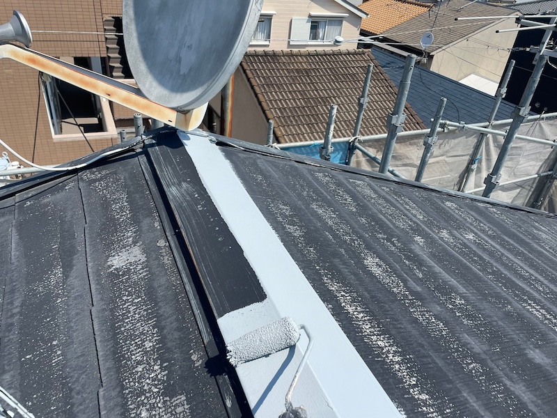 大阪府摂津市　屋根塗装・外壁塗装・防水工事　棟板金を修理する重要性について