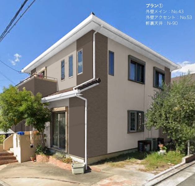 カラーシミュレーションを実施して色を選んでいただきました｜大阪府寝屋川市
