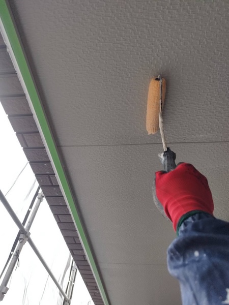 大阪府大阪市｜バルコニー下の天井を塗装しました！