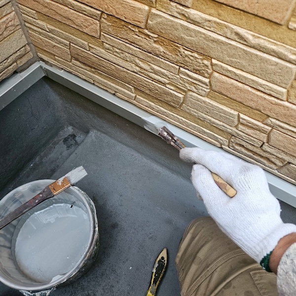 大阪府摂津市|ベランダの防水工事 トップコートを再塗装しました!