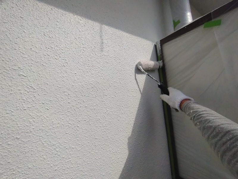 外壁塗装の中塗り工程を実施しました!塗装中に気をつけていただきたいこと|京都市