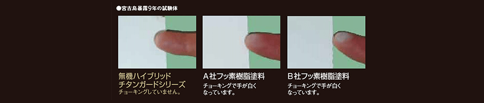 色あせしにくい塗膜