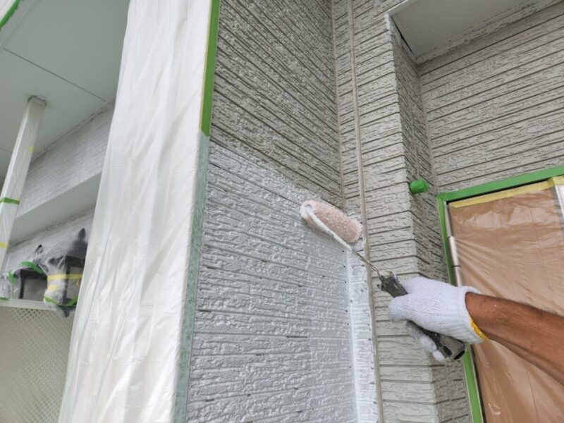 奈良県香芝市　外壁塗装工事　塗装工事は養生が大事！
