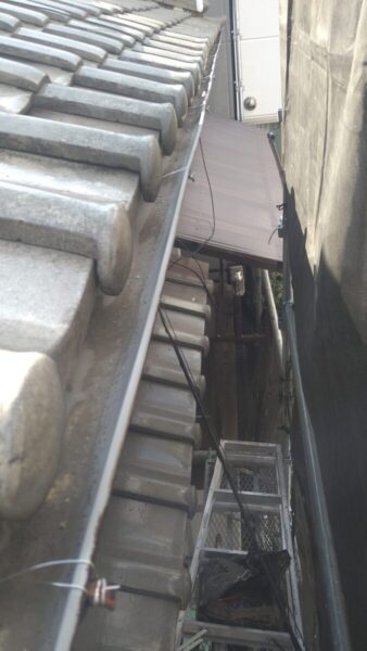 大阪府摂津市　T様邸　外壁塗装工事　軒樋の番線を新しくしました！