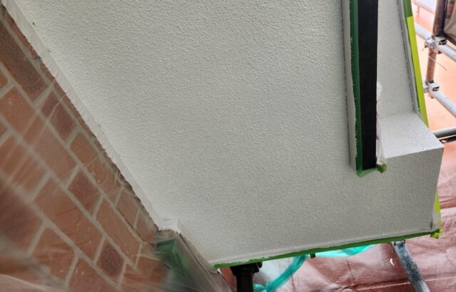 大阪府吹田市　S様邸　屋根塗装・外壁塗装工事　付帯部　軒天井の塗装