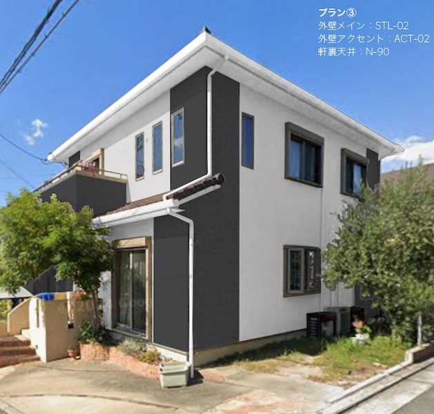 カラーシミュレーションを実施して色を選んでいただきました｜大阪府寝屋川市