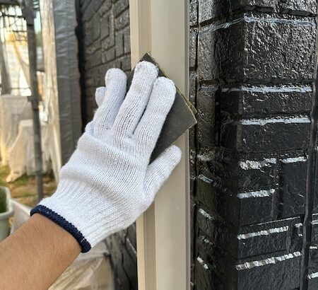 塩ビの雨樋は念入りにケレンを行うことが大事！｜大阪府寝屋川市
